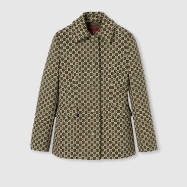 GUCCI GG Cotton Bouclé Jacket, Size 38 IT