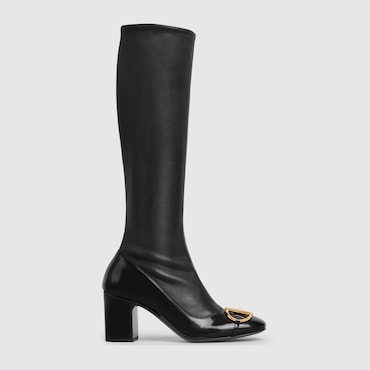 GUCCI Women's Boot With Half Horsebit, Size 39.5 IT