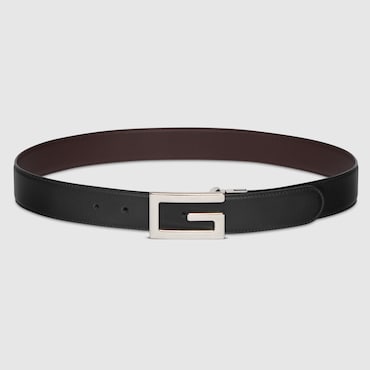 GUCCI Reversible Belt With Square G Buckle, Size 70