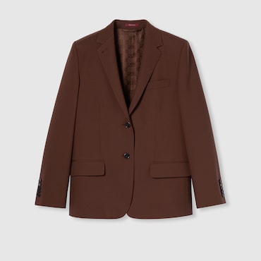 GUCCI Stretch Light Wool Jacket, Size 36 IT
