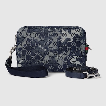 GUCCI GG Denim Small Crossbody Bag