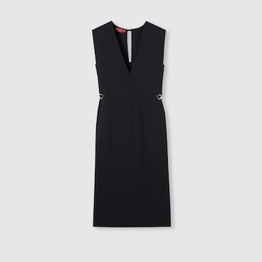 GUCCI Robe En Satin Avec Détail Mors, Taille 46 IT