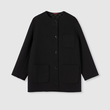 GUCCI Reversible Wool Silk Jacket, Size 48 IT