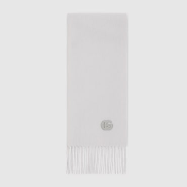 GUCCI Cashmere Scarf With Patch