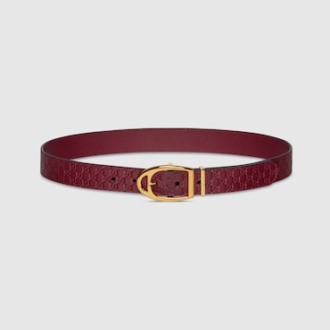 GUCCI Belt With Stirrup Buckle, Size 95