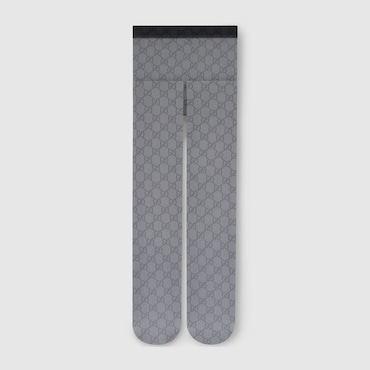 GUCCI Printed Stretch Nylon Tights, Size M