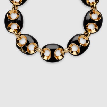 GUCCI Marina Chain Enamel Necklace
