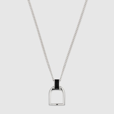 GUCCI Staffa Long Pendant Necklace