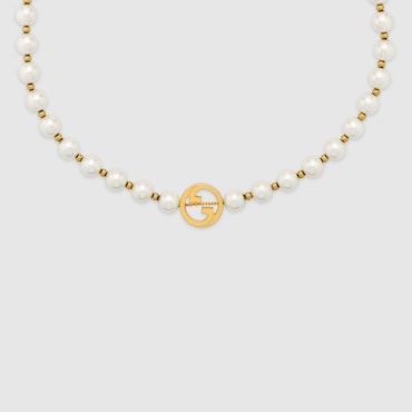 GUCCI Interlocking Pearl Necklace