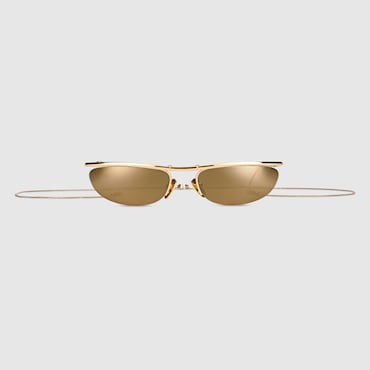 GUCCI Foldable Oval-shaped Sunglasses