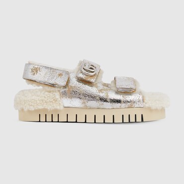 GUCCI Women's Sandal With Double G, Size 38 IT