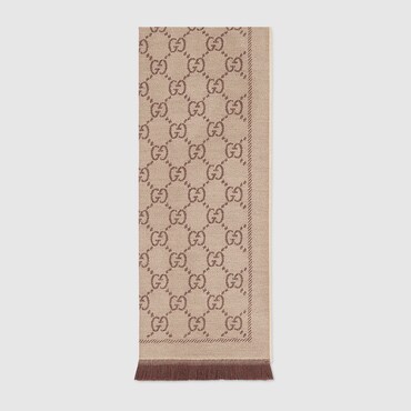 GUCCI GG Wool Scarf
