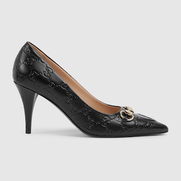 GUCCI Women's Pump With Horsebit, Size 34 IT