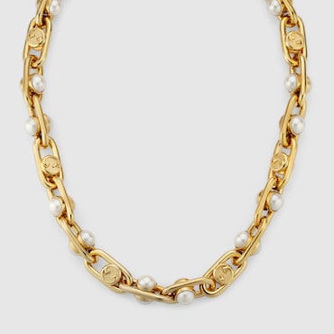 GUCCI Necklace With Mobile Pearls