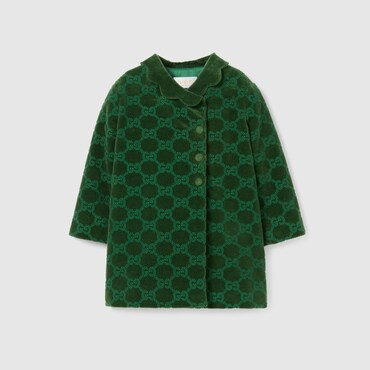 GUCCI Baby - GG Cotton Velvet Coat, Size 9-12 MONTHS