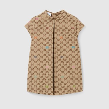 GUCCI Kids - GG Canvas Dress, Size 10 YEARS