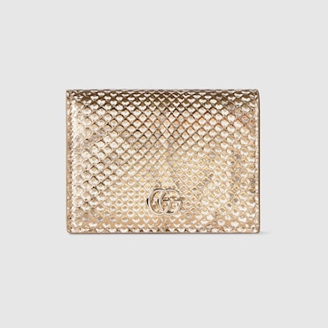 GUCCI GG Marmont Python Small Wallet