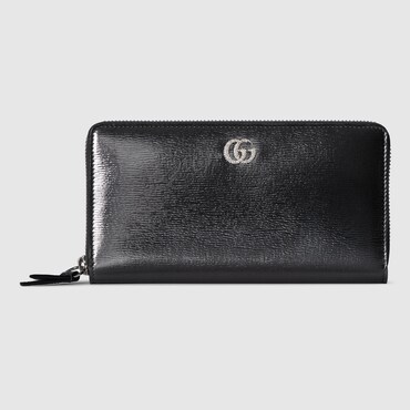 GUCCI Bi-colour GG Marmont Zip Around Wallet