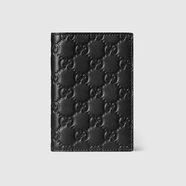 GUCCI GG Emblem Passport Case