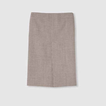 GUCCI Chemise En Laine À Motif Vichy Avec Broderie, Taille 44 IT