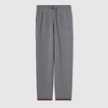 GUCCI Wool Cashmere Knit Double Leisure Pant, Size S