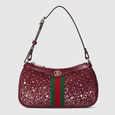 GUCCI Ophidia Crystals Small Shoulder Bag