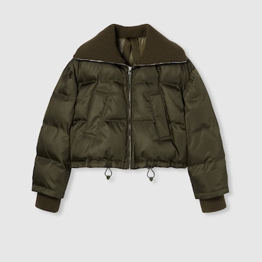 GUCCI Fine Gabardine Nylon Puffer Jacket, Size 44 IT
