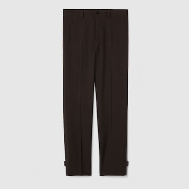 GUCCI Wool Gabardine Pant With Logo, Size 48