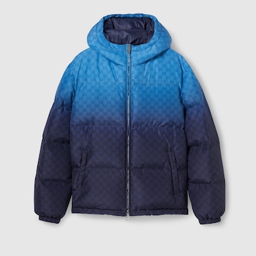 GUCCI Printed Poplin Tech Zip Jacket, Size 54