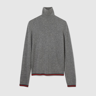 GUCCI Maglione A Collo Alto In Morbido Cashmere Fine, Taglia XXL