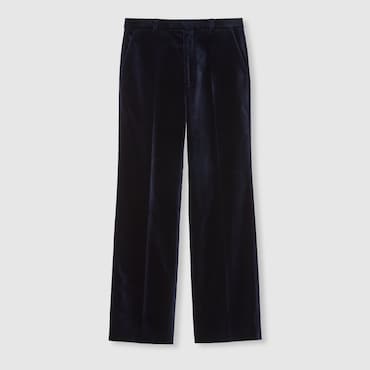 GUCCI Stretch Cotton Velvet Trousers, Size 56