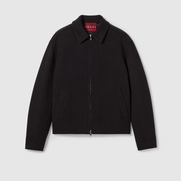 GUCCI Wool Double Zip Jacket, Size 44
