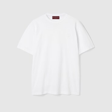 GUCCI Cotton Jersey T-shirt With Embroidery, Size XS