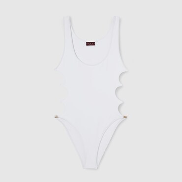 GUCCI Sparkling Stretch Jersey Swimsuit, Size XL