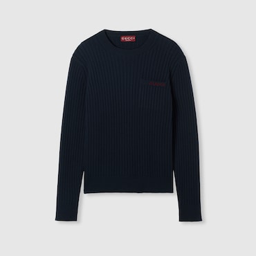GUCCI Pull En Maille De Laine Et Cachemire Côtelée, Taille M