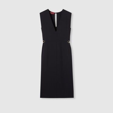 GUCCI Satin Dress With Horsebit, Size 36 IT