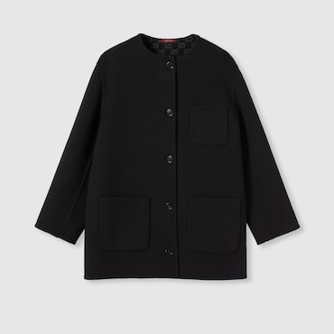 GUCCI Reversible Wool Silk Jacket, Size 48 IT