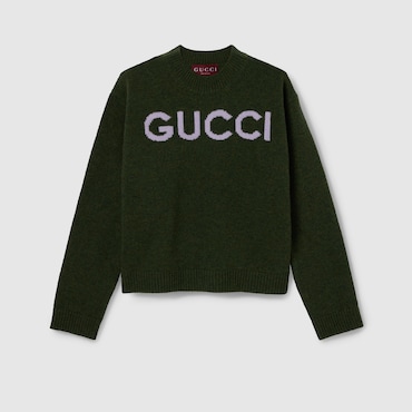 GUCCI Wool Top With Intarsia, Size XXL