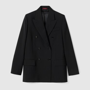 GUCCI Double-breasted Wool Jacket, Size 46 IT