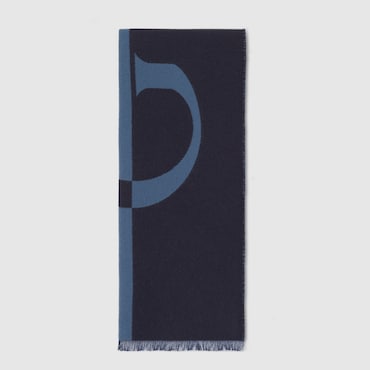 GUCCI Wool Scarf With Logo