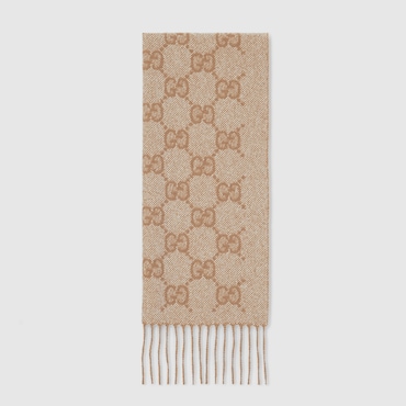GUCCI GG Cashmere Lamé Scarf