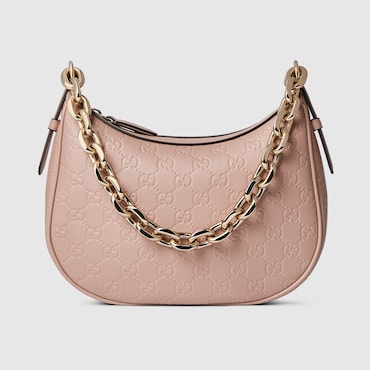 GUCCI GG Emblem Medium Shoulder Bag