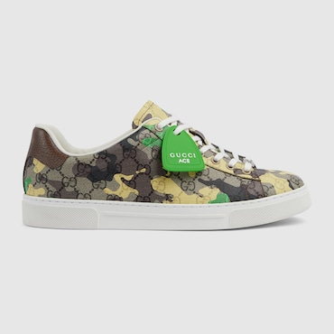 GUCCI Men's Ace Trainers With Web, Size 13