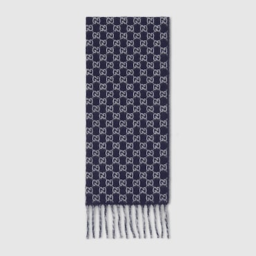 GUCCI GG Wool Cashmere Scarf