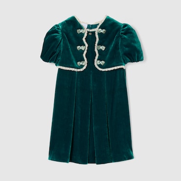 GUCCI Kids - Velvet Dress, Size 10 YEARS