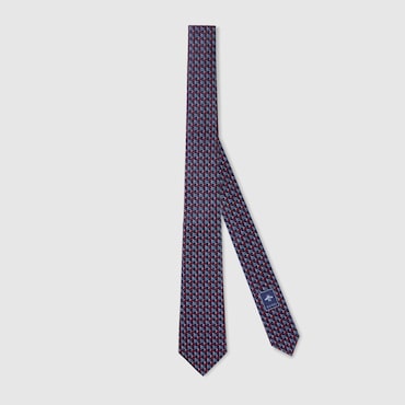 GUCCI Cravate En Jacquard De Soie GG