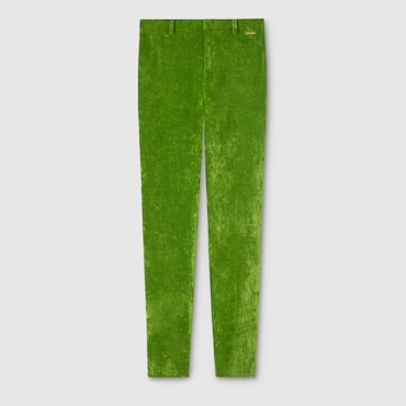 GUCCI Leggings de Terciopelo Elástico, Talla 44 IT