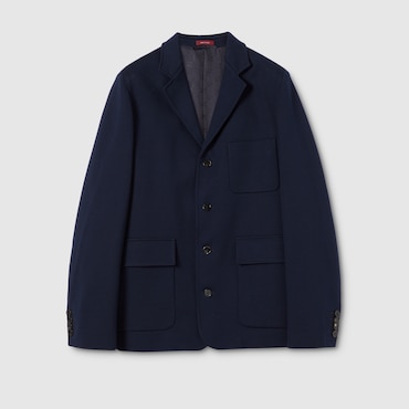 GUCCI Single-brest Cotton Jersey Jacket, Size 52 IT