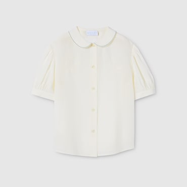 GUCCI Bambina - Camicia Bambino Ricamata In Seta, Taglia 5 ANNI