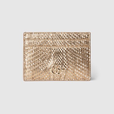 GUCCI Portacarte GG Marmont In Pitone